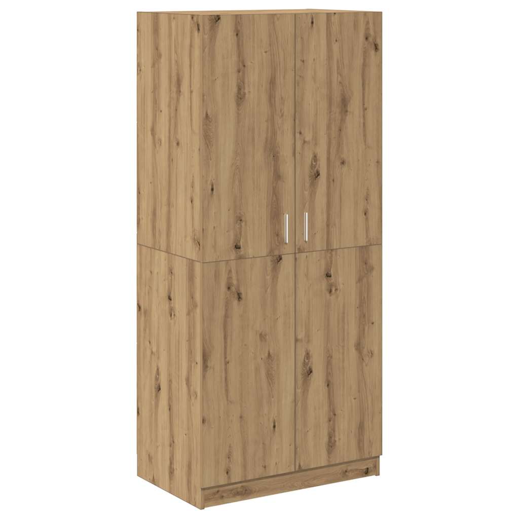 Wardrobe Artisan Oak 80x52x180 cm Engineered Wood