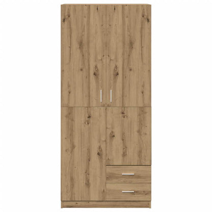 Wardrobe Artisian Oak 80x52x180 cm Engineered Wood
