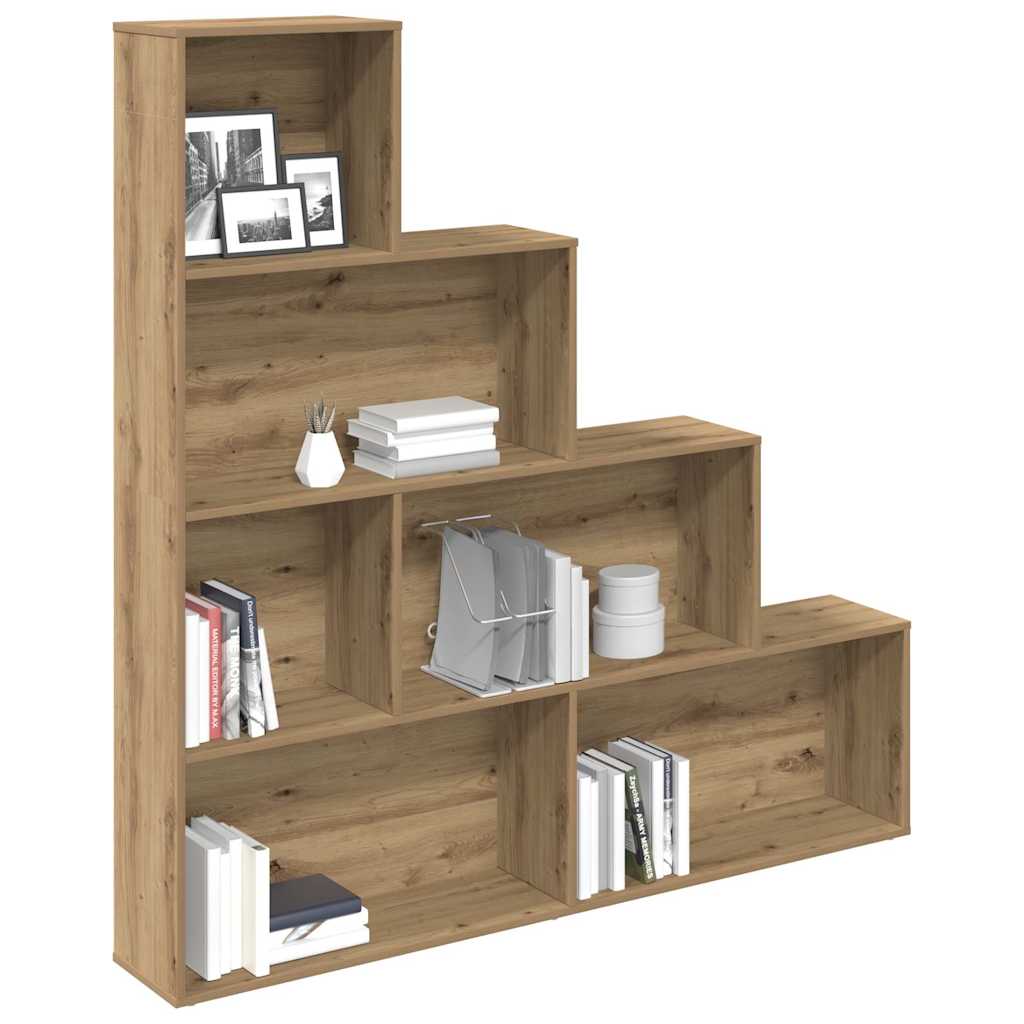 Book Cabinet Artisan Oak 157x24x160 cm Engineered Wood