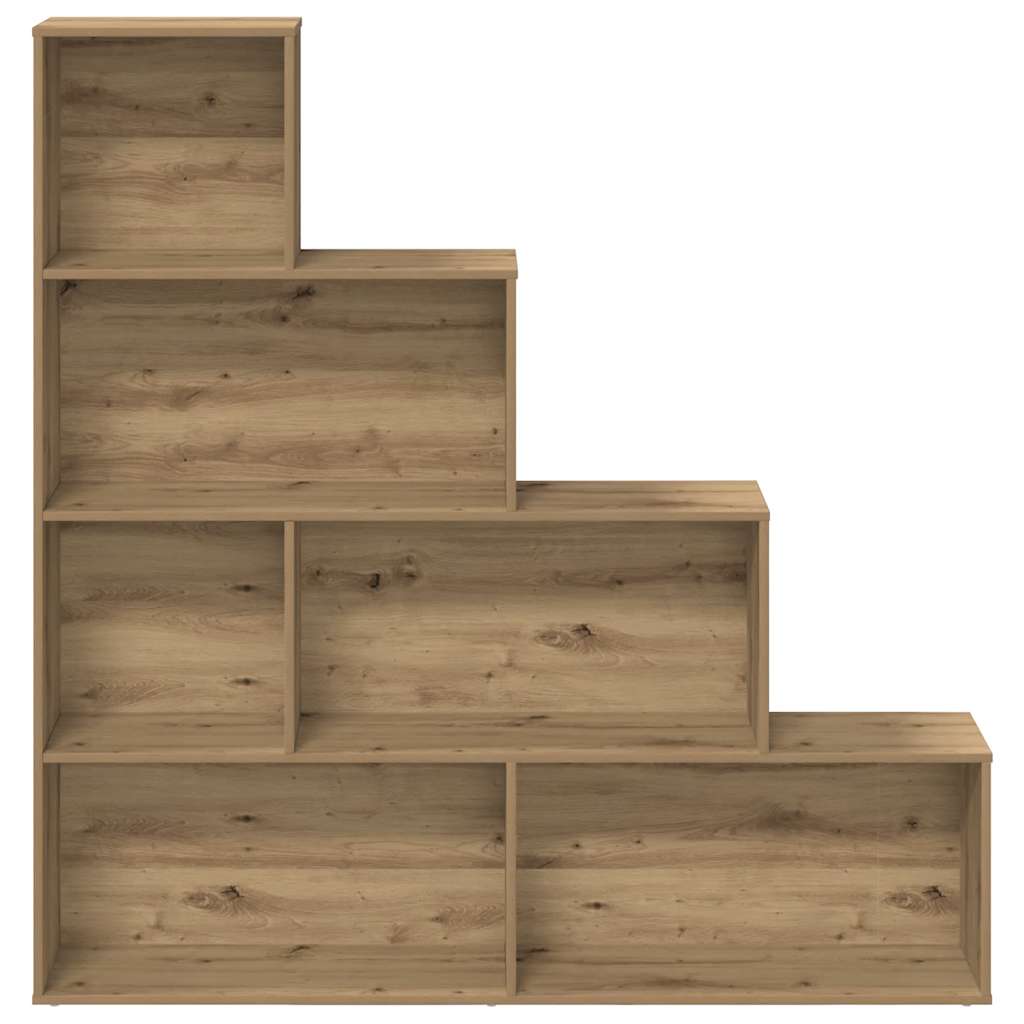Book Cabinet Artisan Oak 157x24x160 cm Engineered Wood