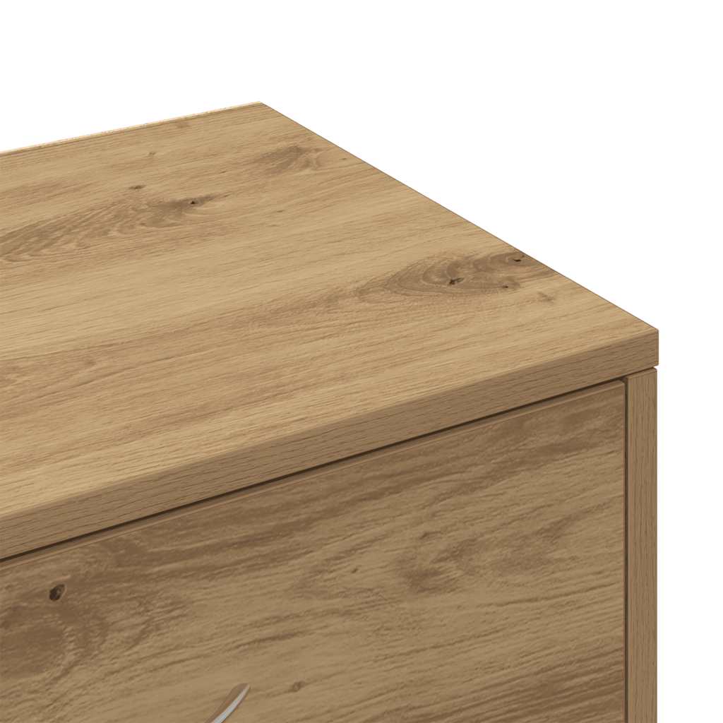 Sideboard with 6 Drawers Artisan Oak 50x34x96 cm Engineered Wood
