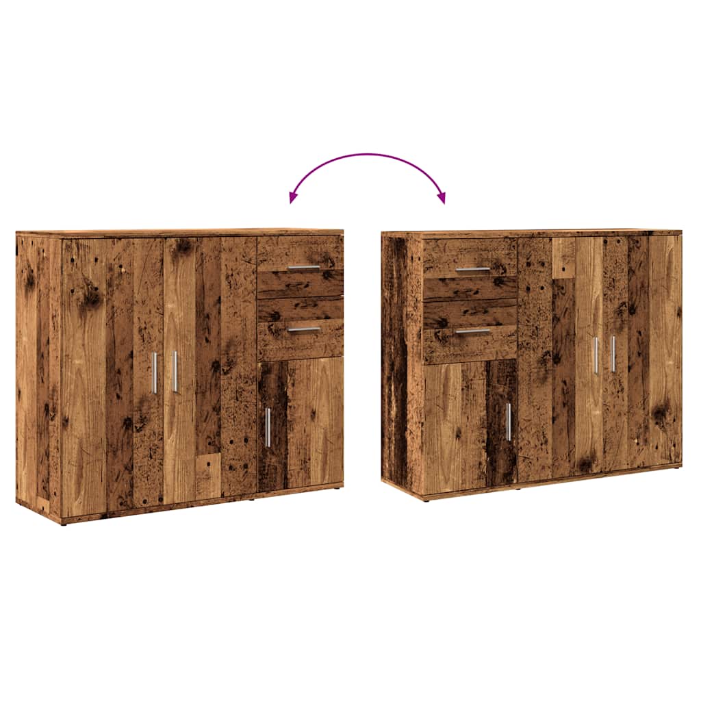 Sideboard Old Wood 91x29.5x75 cm Engineered Wood