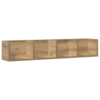 CD Wall Shelf Artisan Oak 100x18x18 cm Engineered Wood
