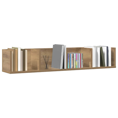 CD Wall Shelf Artisan Oak 100x18x18 cm Engineered Wood