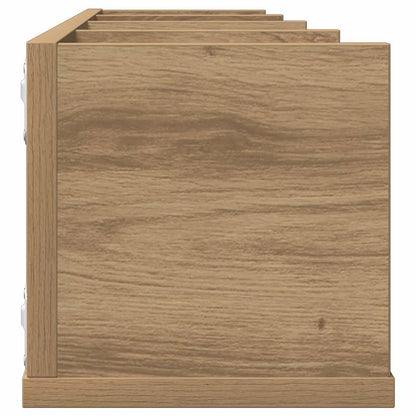 CD Wall Shelf Artisan Oak 100x18x18 cm Engineered Wood