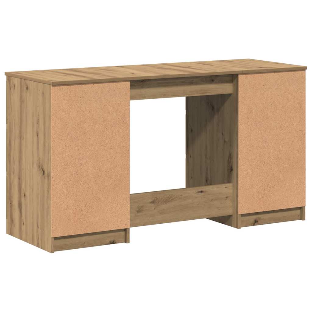 Writing Desk Artisan Oak 140x50x77 cm Engineered Wood