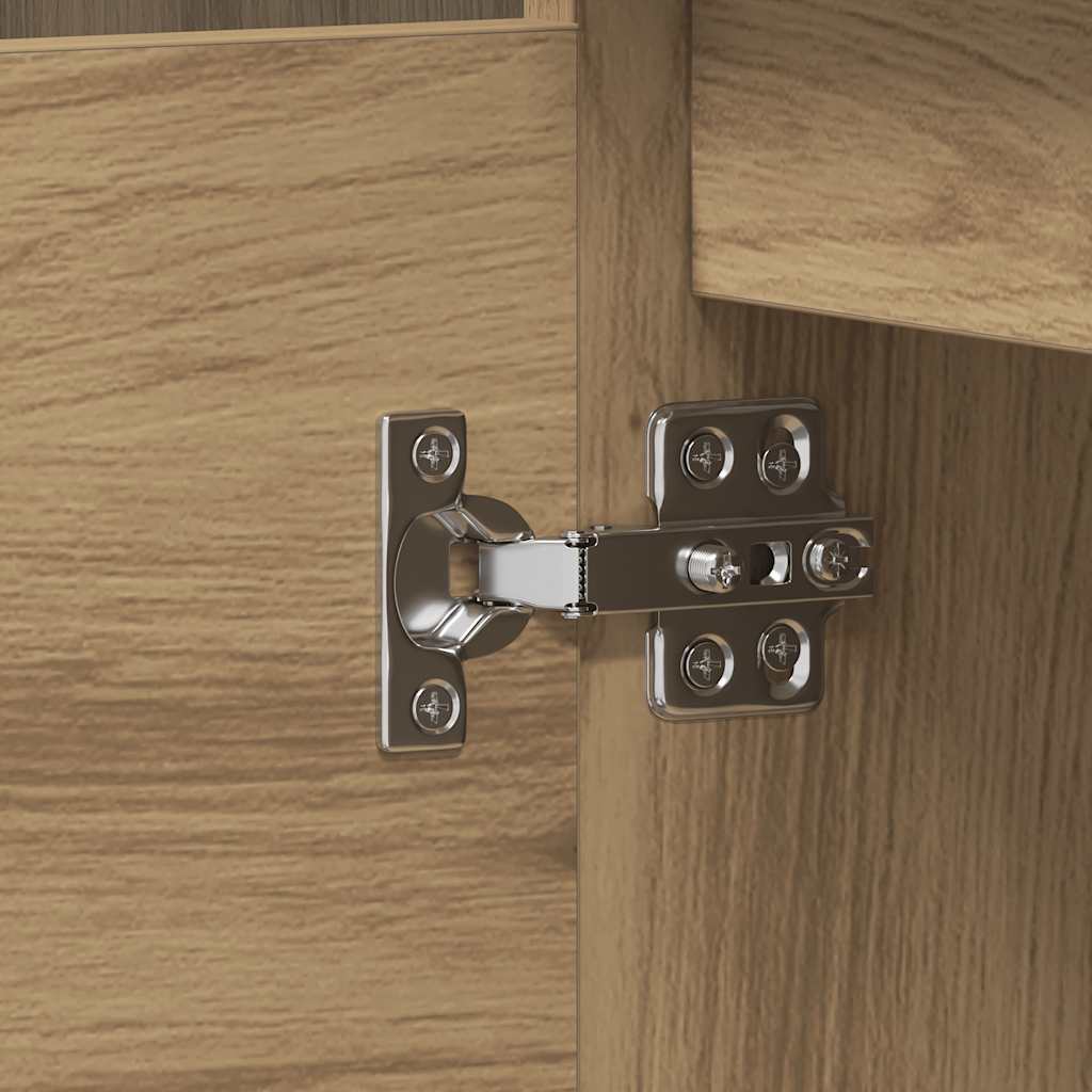 Corner Desk Artisan Oak 145x100x76 cm Engineered Wood