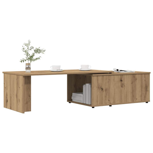 Coffee Table Artisan Oak 150x50x35 cm Engineered Wood