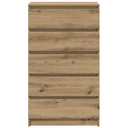 Drawer Cabinet Artisan Oak 60x36x103 cm Engineered Wood