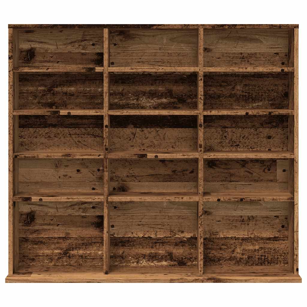 CD Cabinet Old Wood 100x23x89,5 cm Engineered Wood