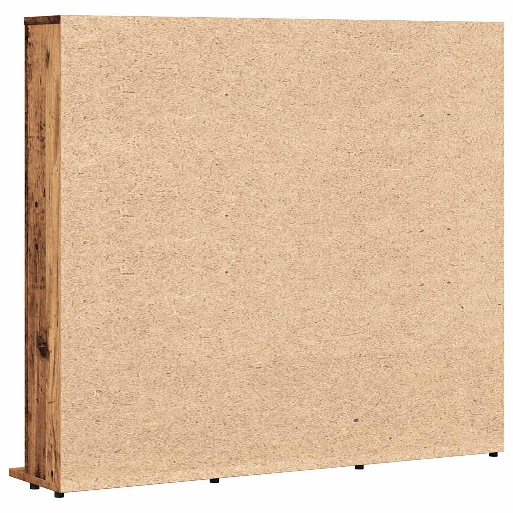 CD Cabinet Old Wood 100x23x89,5 cm Engineered Wood