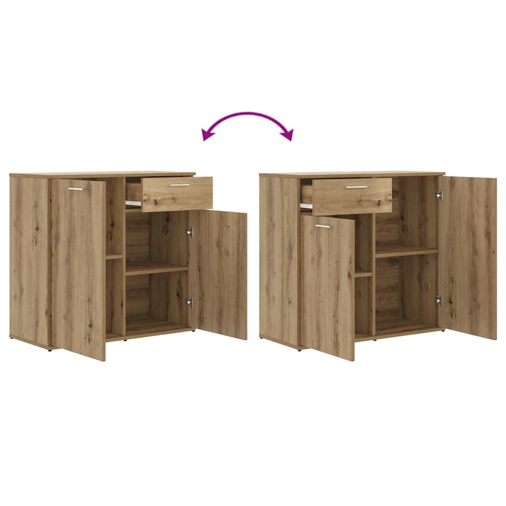 Sideboard Artisan Oak 80x36x75 cm Engineered Wood