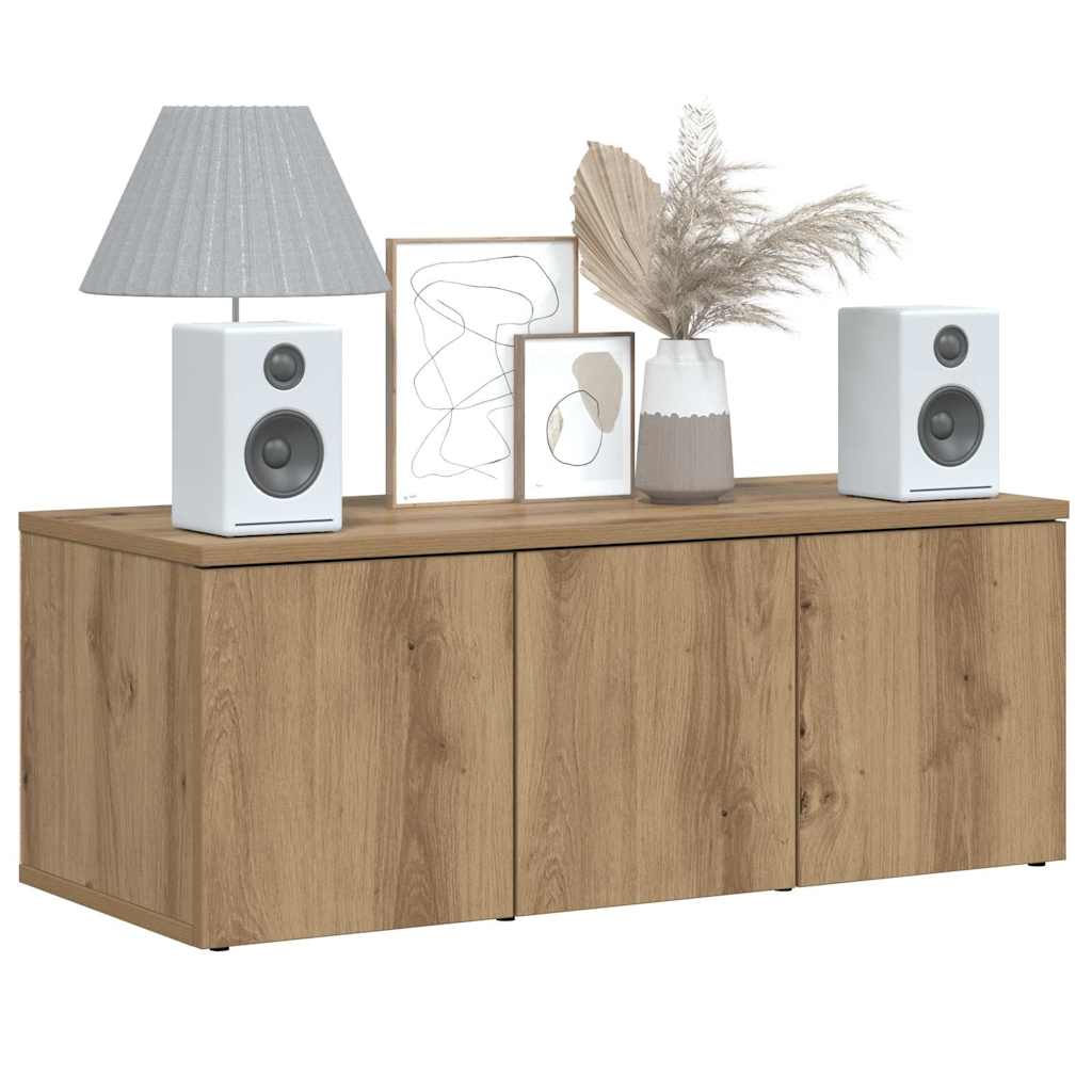 TV Cabinet Artisan Oak 80x34x30 cm Engineered Wood