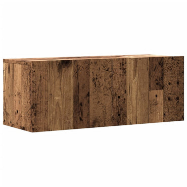 Wall Mounted TV Cabinet Old Wood 80x30x30 cm Engineered Wood