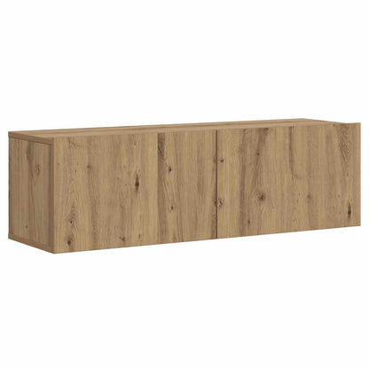 Wall Mounted TV Cabinet Artisan Oak 100x30x30 cm Engineered Wood