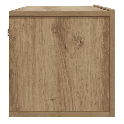 Wall Mounted TV Cabinet Artisan Oak 100x30x30 cm Engineered Wood
