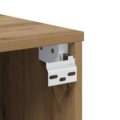 Wall Mounted TV Cabinet Artisan Oak 100x30x30 cm Engineered Wood