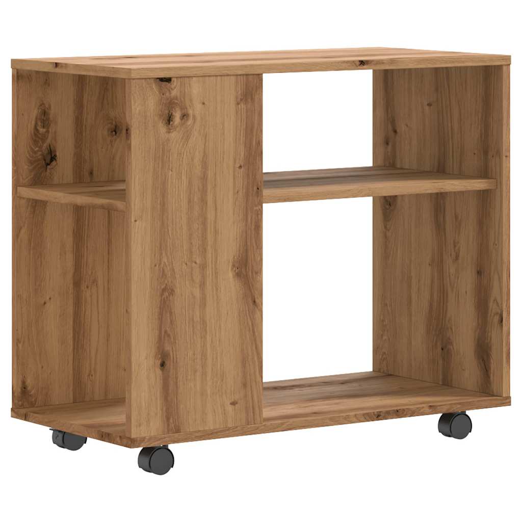 Side Table Artisan Oak 70x35x55 cm Engineered Wood