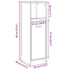 Bathroom Cabinet Old Wood 30x30x95 cm Engineered Wood