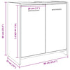 Bathroom Sink Cabinet Concrete Grey 60x33x60 cm Engineered Wood