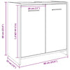 Bathroom Sink Cabinet Old Wood 60x33x60 cm Engineered Wood