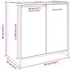 Bathroom Sink Cabinet Artisan Oak 60x33x60 cm Engineered Wood