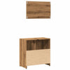 Bathroom Cabinet with Mirror Artisan Oak Engineered Wood