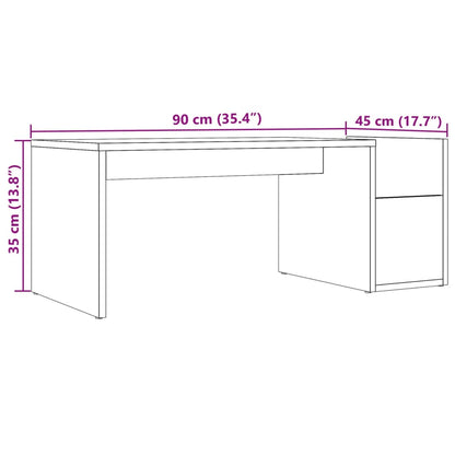 Coffee Table Old Wood 90x45x35 cm Engineered Wood