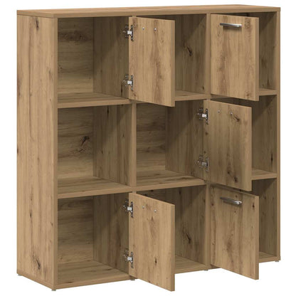 Bookshelf Artisan Oak 90x28x90 cm Engineered Wood
