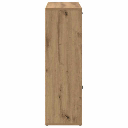 Bookshelf Artisan Oak 90x28x90 cm Engineered Wood