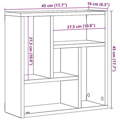Wall Shelf Old Wood 45x16x45 cm Engineered Wood