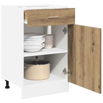 Drawer Bottom Cabinet Lyon Artisan Oak 50x46x81.5 cm Engineered Wood