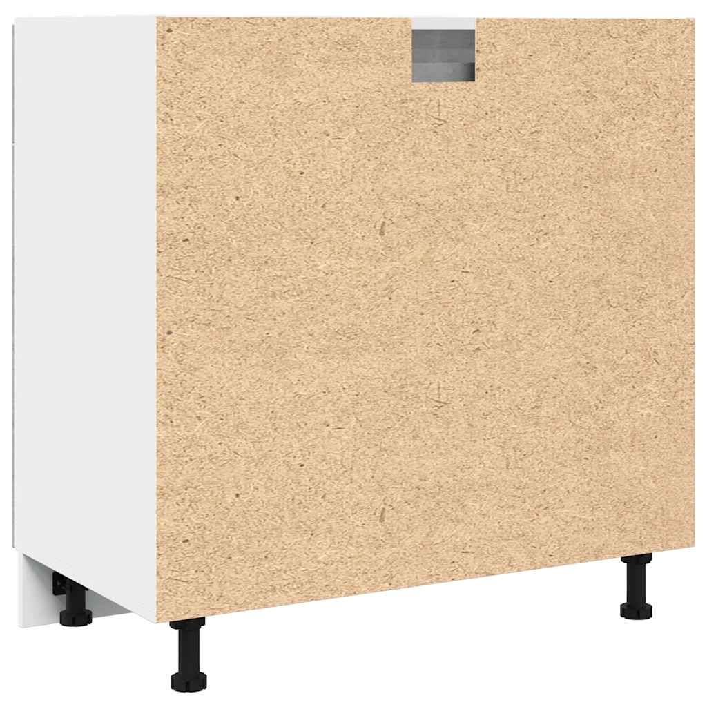 Drawer Bottom Cabinet Lyon Concrete Grey 80x46x81.5 cm Engineered Wood