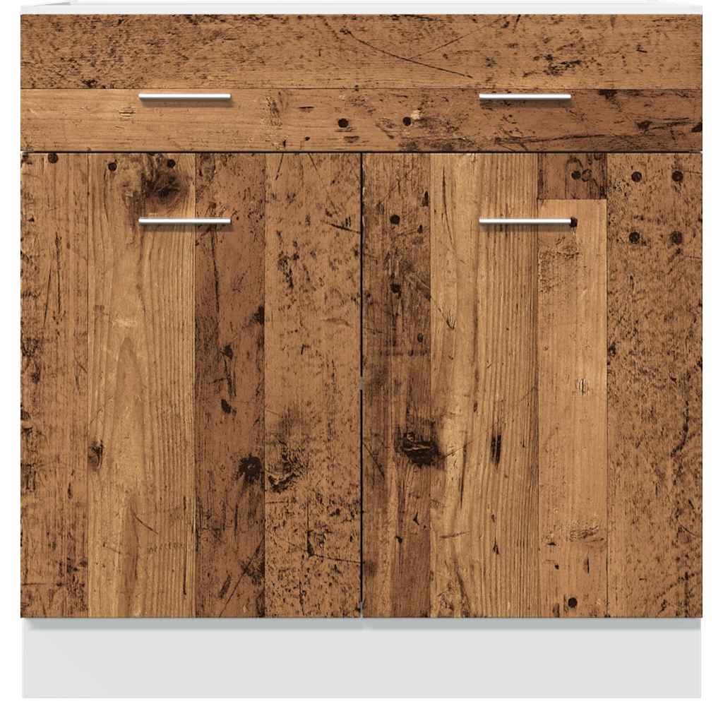 Drawer Bottom Cabinet Lyon Old Wood 80x46x81.5 cm Engineered Wood