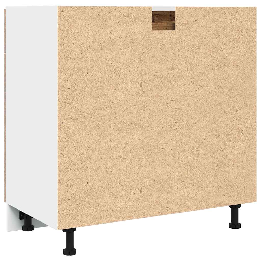 Drawer Bottom Cabinet Lyon Old Wood 80x46x81.5 cm Engineered Wood