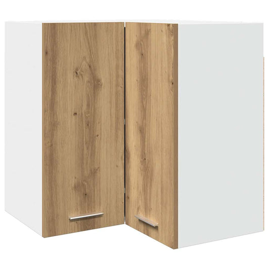 Hanging Corner Cabinet Lyon Artisan Oak 57x57x60 cm Engineered Wood