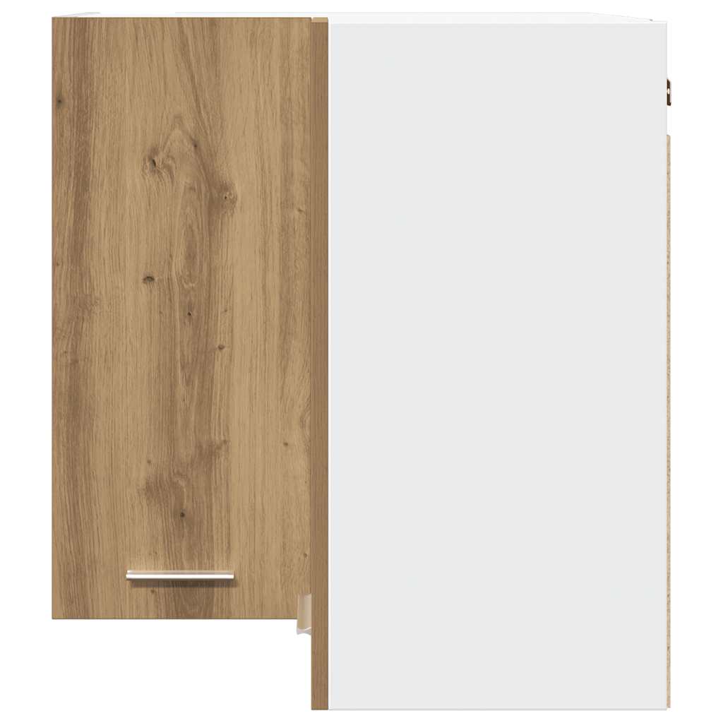 Hanging Corner Cabinet Lyon Artisan Oak 57x57x60 cm Engineered Wood