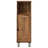 Bathroom Cabinet Old Wood 30x30x95 cm Engineered Wood