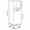 Bathroom Cabinet Old Wood 30x30x95 cm Engineered Wood