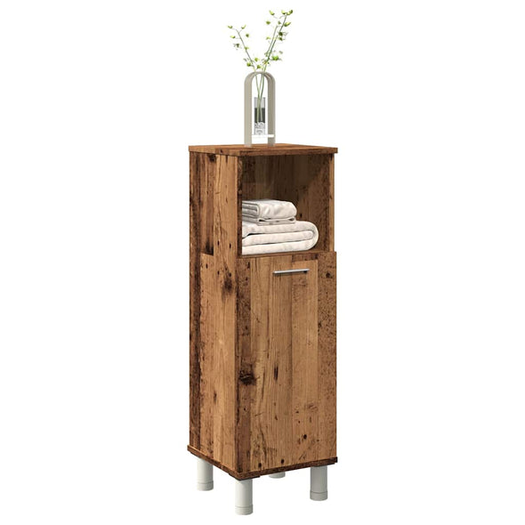 Bathroom Cabinet Old Wood 30x30x95 cm Engineered Wood