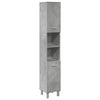 Bathroom Cabinet Concrete Grey 30x30x179 cm Engineered Wood