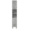 Bathroom Cabinet Concrete Grey 30x30x179 cm Engineered Wood