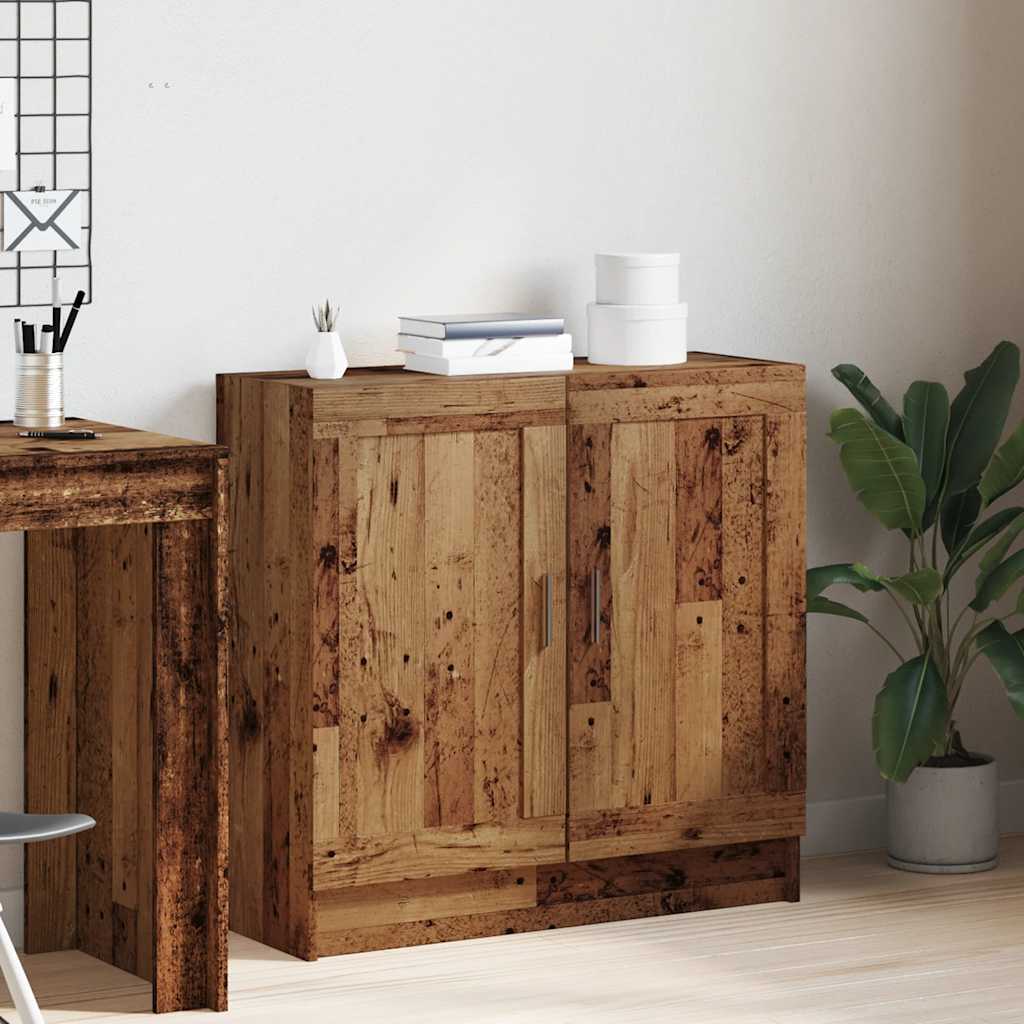 Book Cabinet Old Wood 82,5x30,5x80 cm Engineered Wood