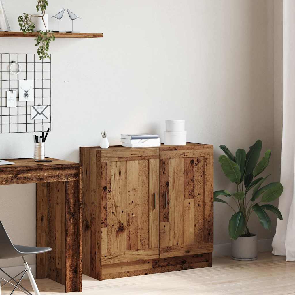 Book Cabinet Old Wood 82,5x30,5x80 cm Engineered Wood