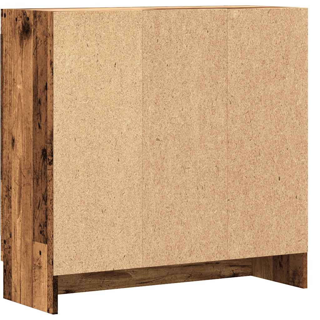 Book Cabinet Old Wood 82,5x30,5x80 cm Engineered Wood