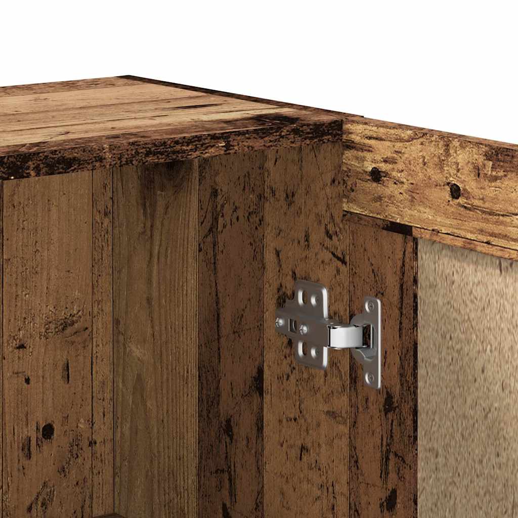 Book Cabinet Old Wood 82,5x30,5x80 cm Engineered Wood
