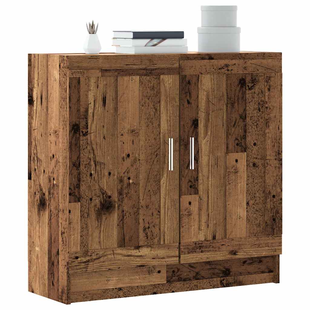 Book Cabinet Old Wood 82,5x30,5x80 cm Engineered Wood