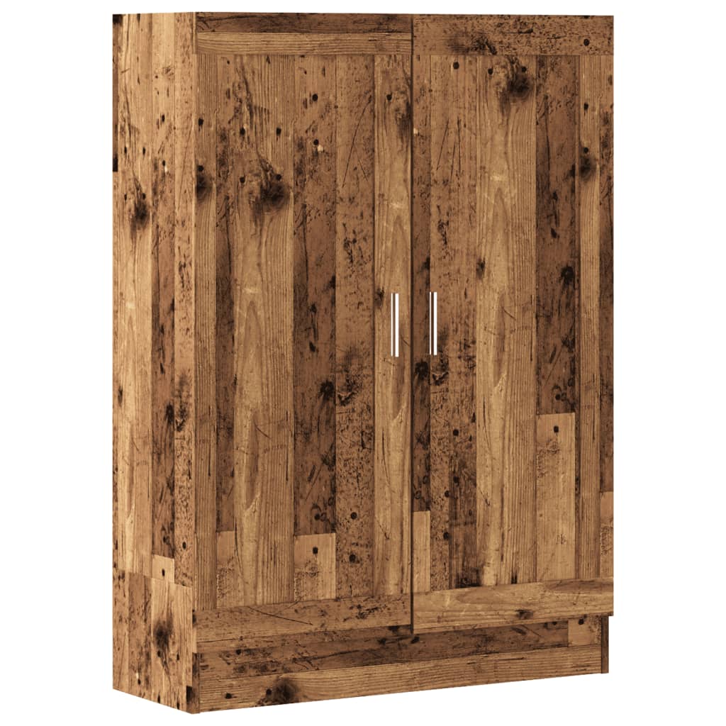 Book Cabinet Old Wood 82,5x30,5x115 cm Engineered Wood