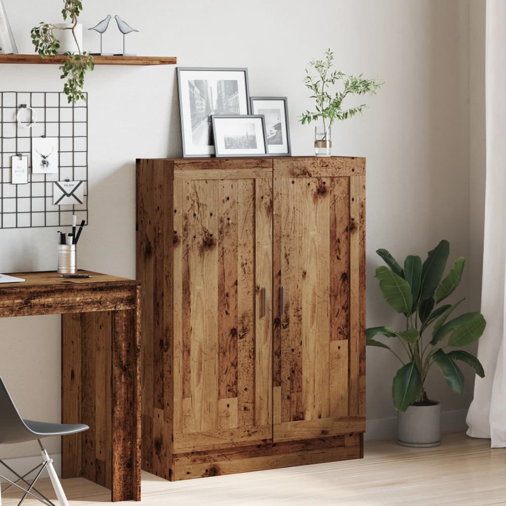 Book Cabinet Old Wood 82,5x30,5x115 cm Engineered Wood