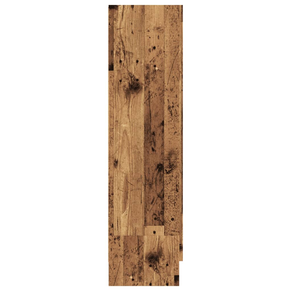 Book Cabinet Old Wood 82,5x30,5x115 cm Engineered Wood